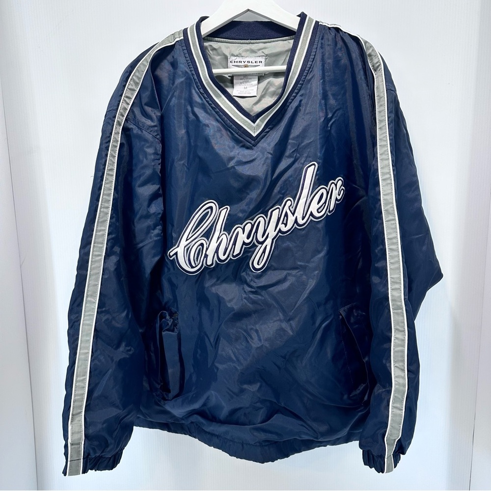DaimlerChrysler Pullover V Neck Drawstring Jersey Lined 2005 Read‎